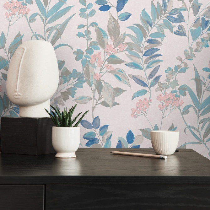 Papel Pintado Vegetación y flores pequeñas - MADAOUA 02 | MURAKE - 83582