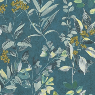 Papel Pintado Vegetación y flores pequeñas - MADAOUA 03 | MURAKE - 83583