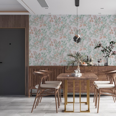 Papel Pintado Vegetación y flores pequeñas - MADAOUA 05 | MURAKE - 83585