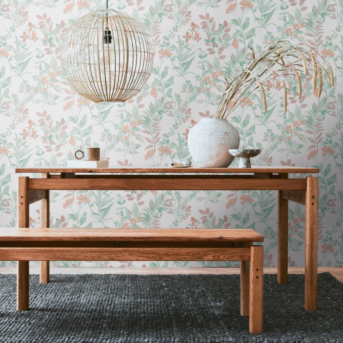 Papel Pintado Vegetación y flores pequeñas - MADAOUA 05 | MURAKE - 83585