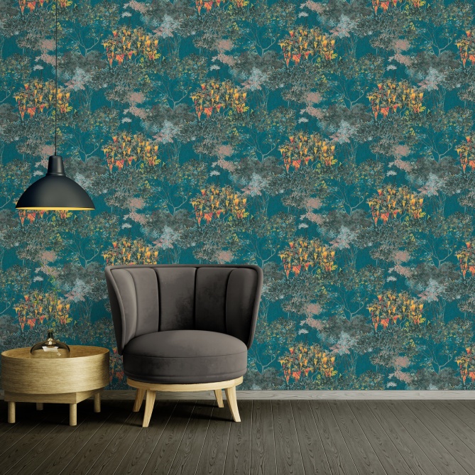 Papel Pintado Bosque y pinceladas - MAINE 05 | MURAKE - 83605