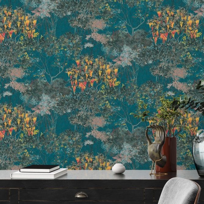 Papel Pintado Bosque y pinceladas - MAINE 05 | MURAKE - 83605