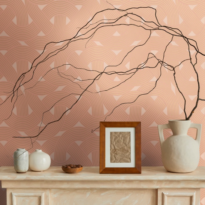 Papel Pintado Conjunto de nudos de cuerda - MATAMEYE 02 | MURAKE - 83622