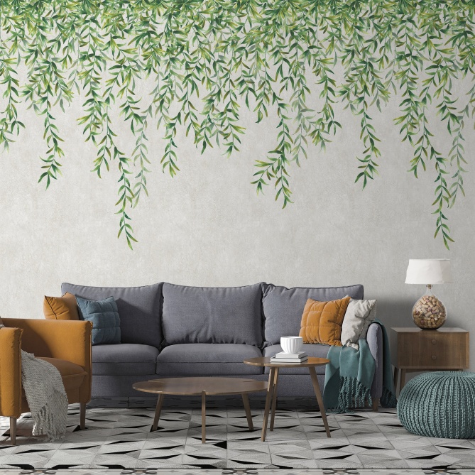 Mural Hojas colgantes - CHINANG 03 | MURAKE - 83253