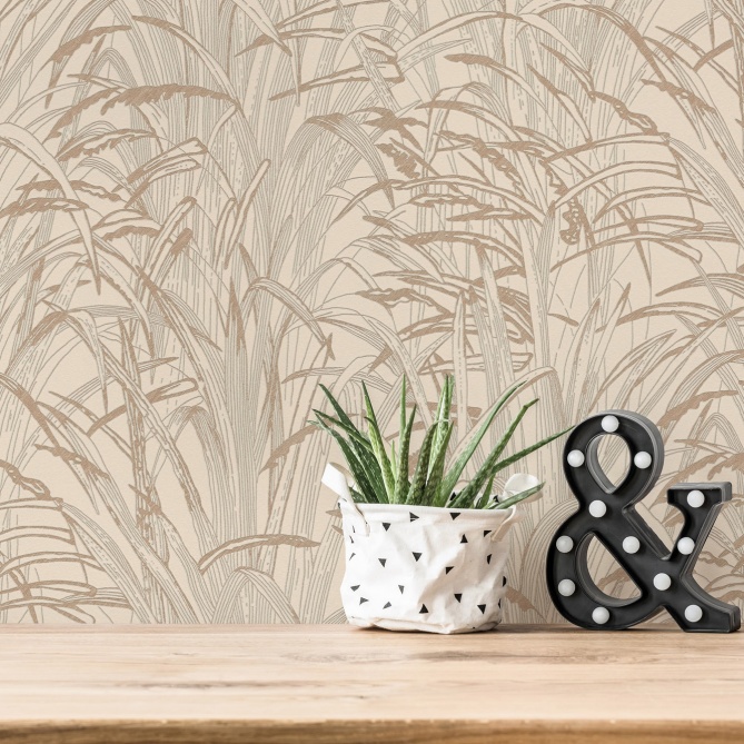 Papel Pintado Hojas de caña - SIVGRES 02 | MURAKE - 878332