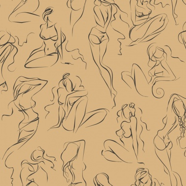 Papel Pintado Silueta cuerpos - GEORGINA 03 | MURAKE - 7031-33
