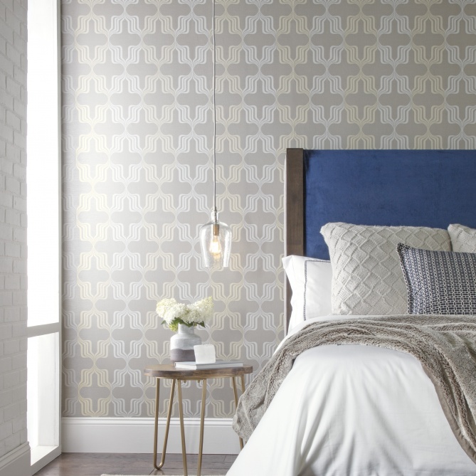 Papel Pintado Geometría retro - GRANBY 02 | MURAKE - 7031-82