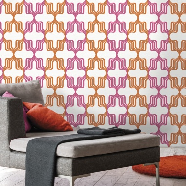 Papel Pintado Geometría retro - GRANBY 06 | MURAKE - 7031-86