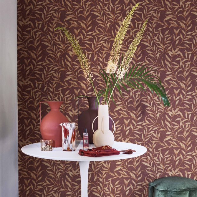 Papel Pintado Enredadera de ramas con hojas - DRUTEN 01 | MURAKE - 2001-11