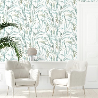 Papel Pintado Hojas selva amazónica - GLEVA 01 | MURAKE - 86826
