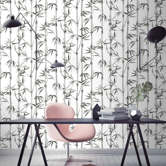 Papel Pintado Ramas de bambú - KUSHIRO 03 | MURAKE - 86833