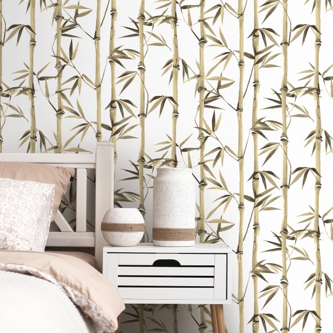 Papel Pintado Ramas de bambú - KUSHIRO 02 | MURAKE - 86832