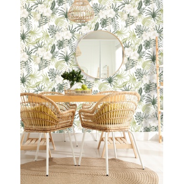 Papel Pintado Floral tropical - GROGOL 03 | MURAKE - 86848