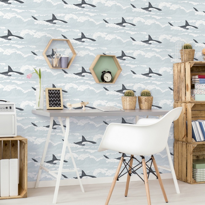 Papel Pintado Tiburones - SIORC 01 | MURAKE - 86861