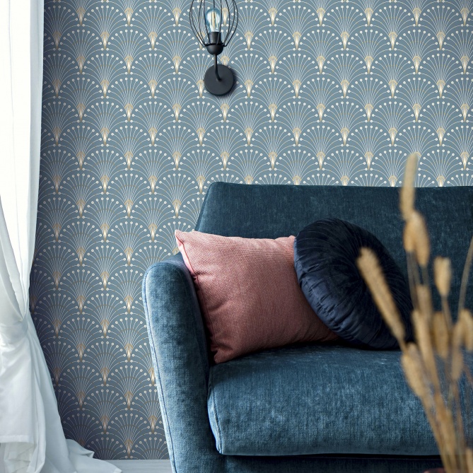 Papel Pintado Cola de pavo real - DOMÉRAT 04 | MURAKE - 86869