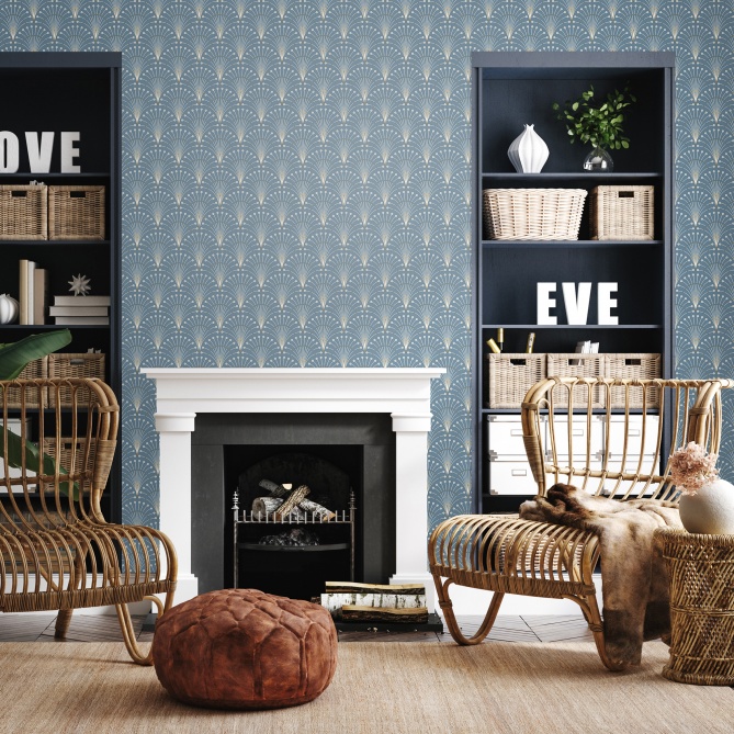 Papel Pintado Cola de pavo real - DOMÉRAT 04 | MURAKE - 86869