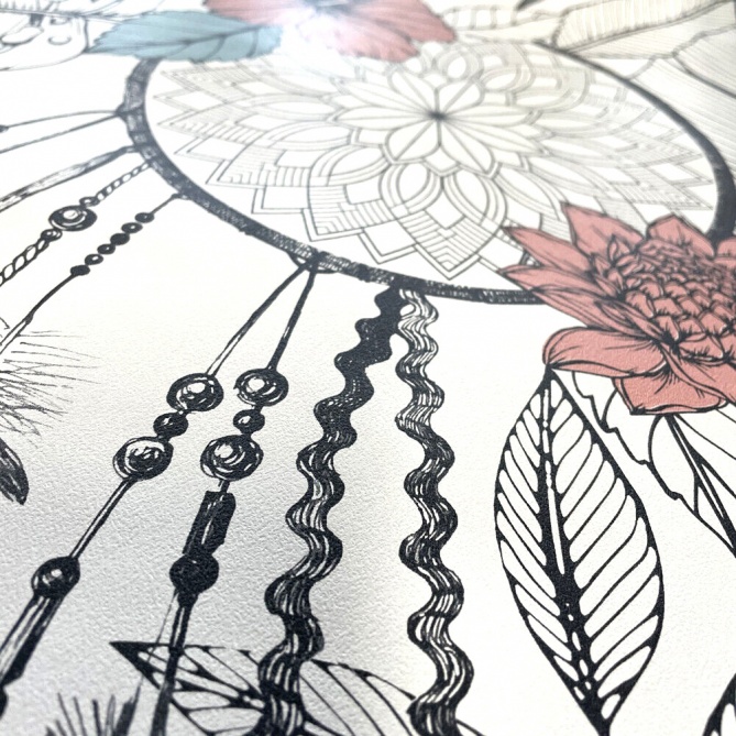 Papel Pintado Atrapasueños florales - TÄBY 02 | MURAKE - 11487