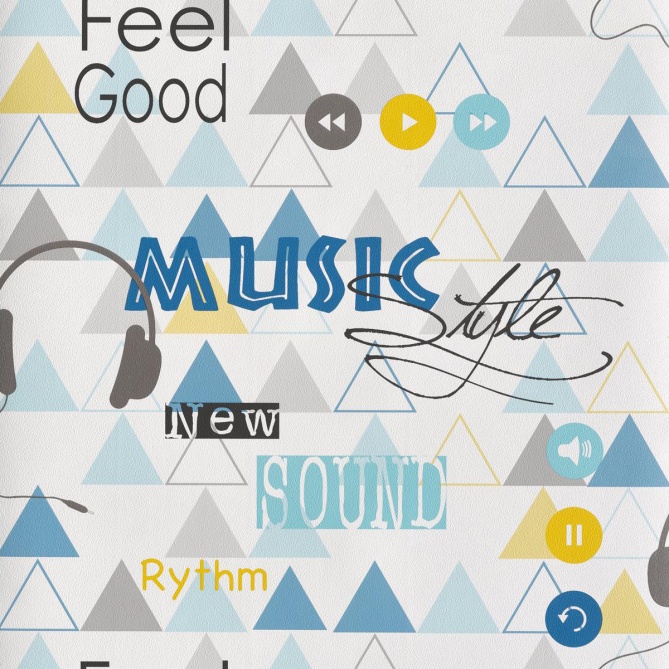 Papel Pintado Estampado música - OAXEN 02 | MURAKE - 11517