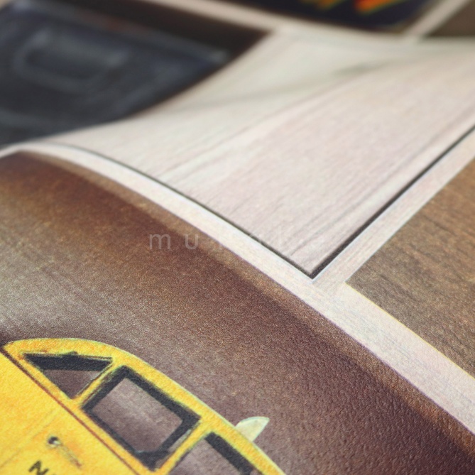 Papel Pintado Estantería de madera - FITTJA  | MURAKE - 11511