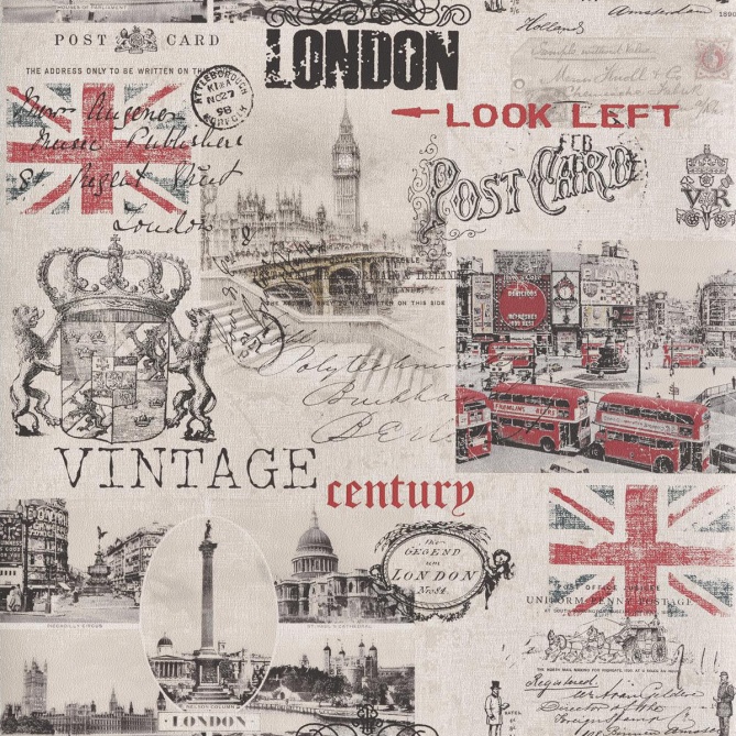 Papel Pintado Postales de Londres - TESINO  | MURAKE - 11529