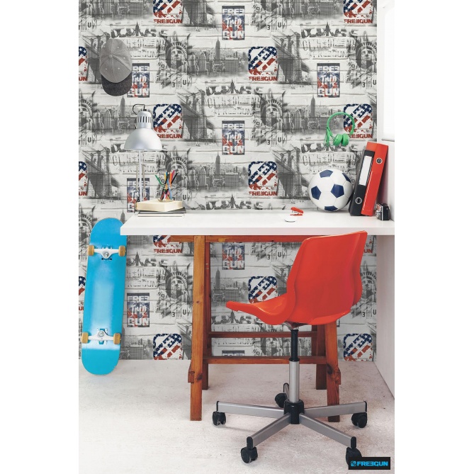 Papel Pintado Símbolos Estadounidenses - LIMNAS  | MURAKE - 11542