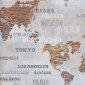 Papel Pintado Mapa del mundo - GILGO  | MURAKE - 11541