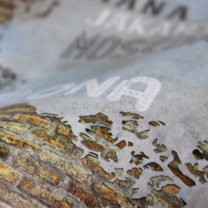 Papel Pintado Mapa del mundo - GILGO  | MURAKE - 11541