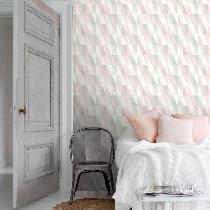 Papel Pintado Triángulos rectángulos - HENDAYA 01 | MURAKE - 7018-71