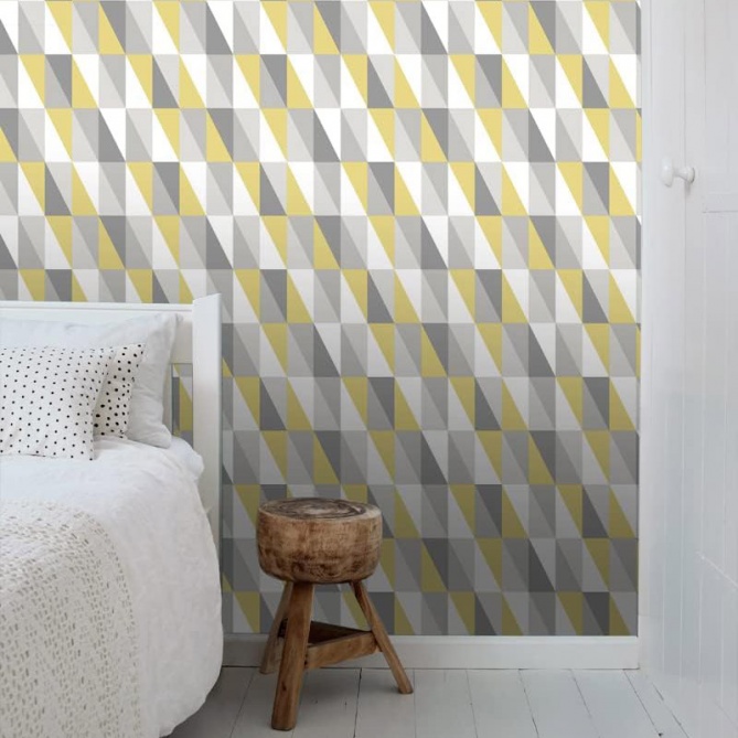 Papel Pintado Triángulos rectángulos - HENDAYA 03 | MURAKE - 7018-73