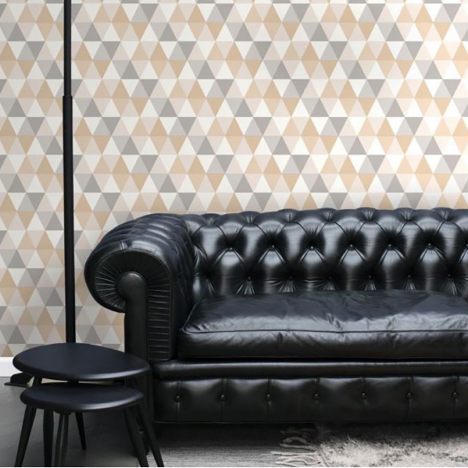 Papel Pintado Triángulos equiláteros - ROCHELLE 05 | MURAKE - 7018-85