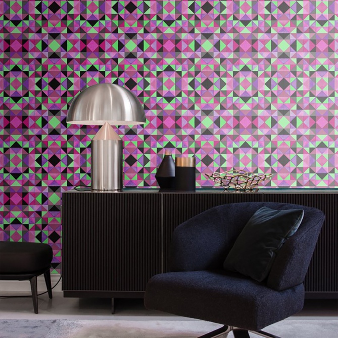 Papel Pintado Cubismo - BIARRITZ 06 | MURAKE - 7018-96