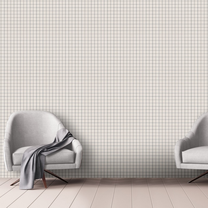 Papel Pintado Cuadro tartán - BATRÚN 03 | MURAKE - 7034-03