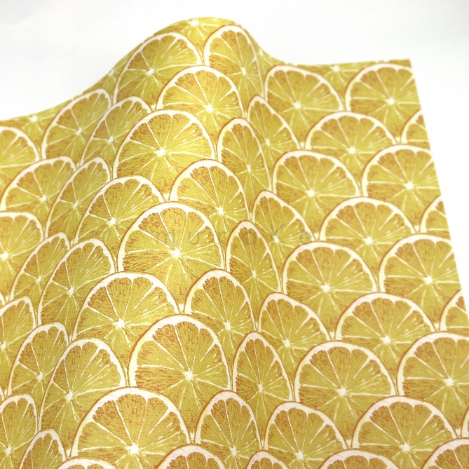 Papel Pintado Rodajas de limón - CITRY  | MURAKE - 83095