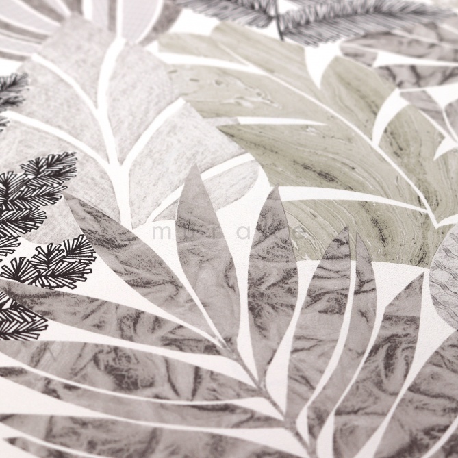 Papel Pintado Hojas de palmera grandes - OUALLAM 02 | MURAKE - 83147