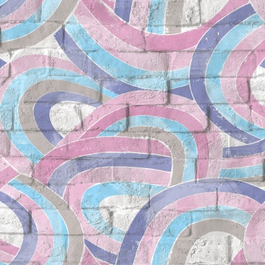 Papel Pintado Ladrillo y arco iris - ABOITE 03 | MURAKE - 878918