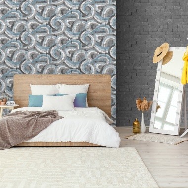 Papel Pintado Ladrillo y arco iris - ABOITE 04 | MURAKE - 878919