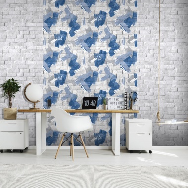 Papel Pintado Ladrillo y graffiti - LACONIA 01 | MURAKE - 878921
