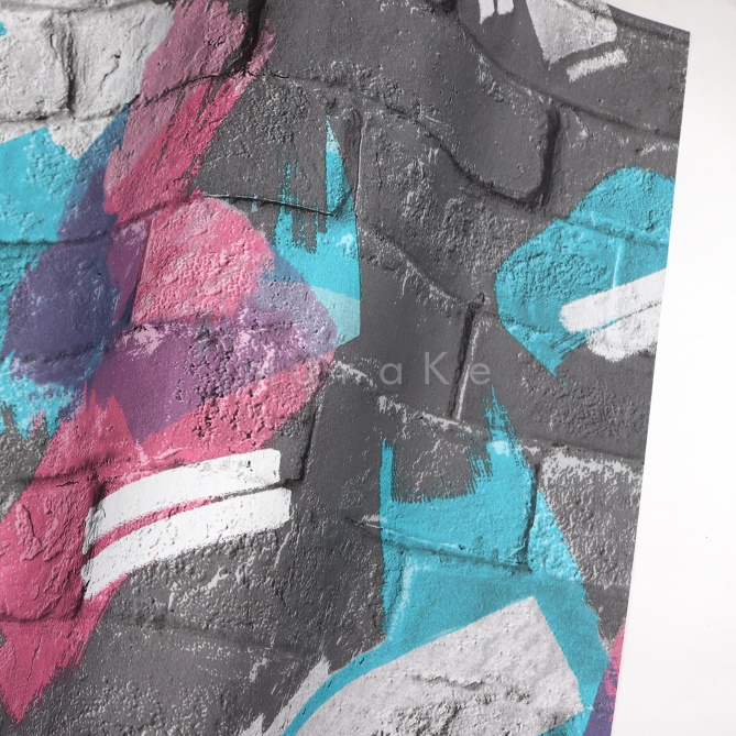 Papel Pintado Ladrillo y graffiti - LACONIA 03 | MURAKE - 878923