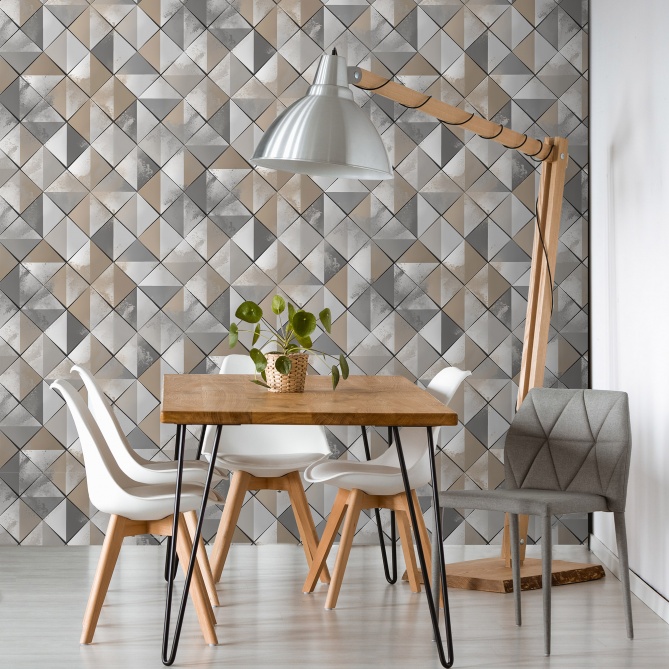 Papel Pintado Rombos - BOONE 03 | MURAKE - 878928