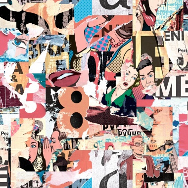 Papel Pintado Cartel Pop Art - DAYTON 01 | MURAKE - 878941