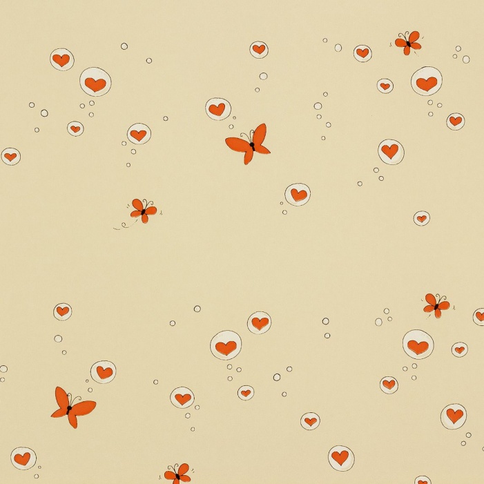 Papel Pintado CORAZONES AMARILLO R00T07 - 1