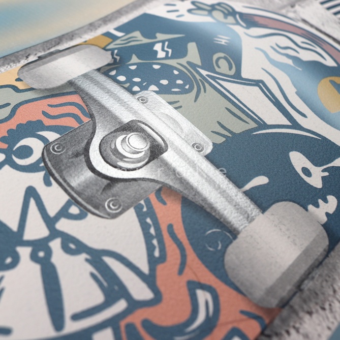 Papel Pintado Skate artístico  - DRAPER 01 | MURAKE - 878946