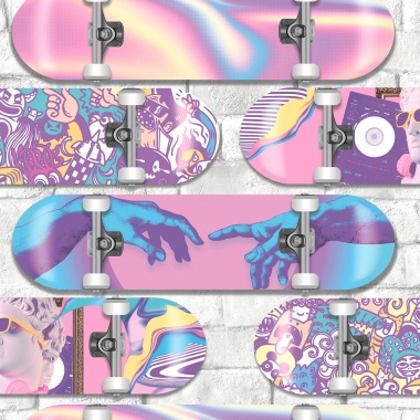 Papel Pintado Skate artístico  - DRAPER 02 | MURAKE - 878947