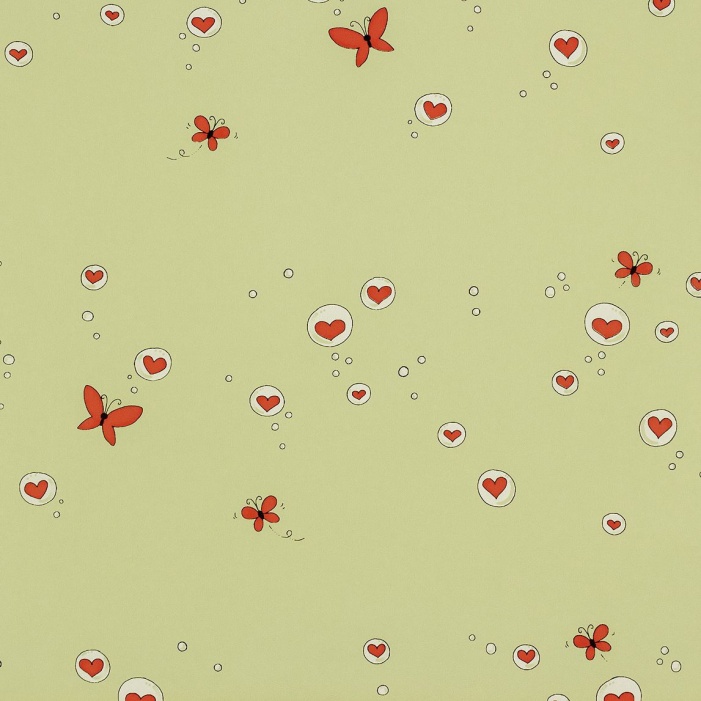 Papel Pintado CORAZONES VERDE R00T05 - 1