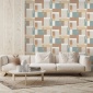 Papel Pintado Rectángulos superpuestos - CRETE 01 | MURAKE - 878961