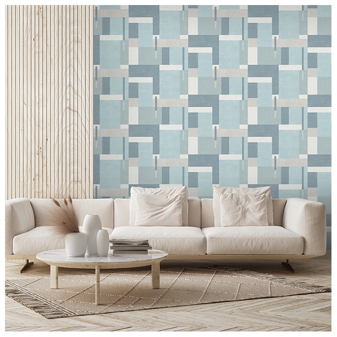 Papel Pintado Rectángulos superpuestos - CRETE 04 | MURAKE - 878964