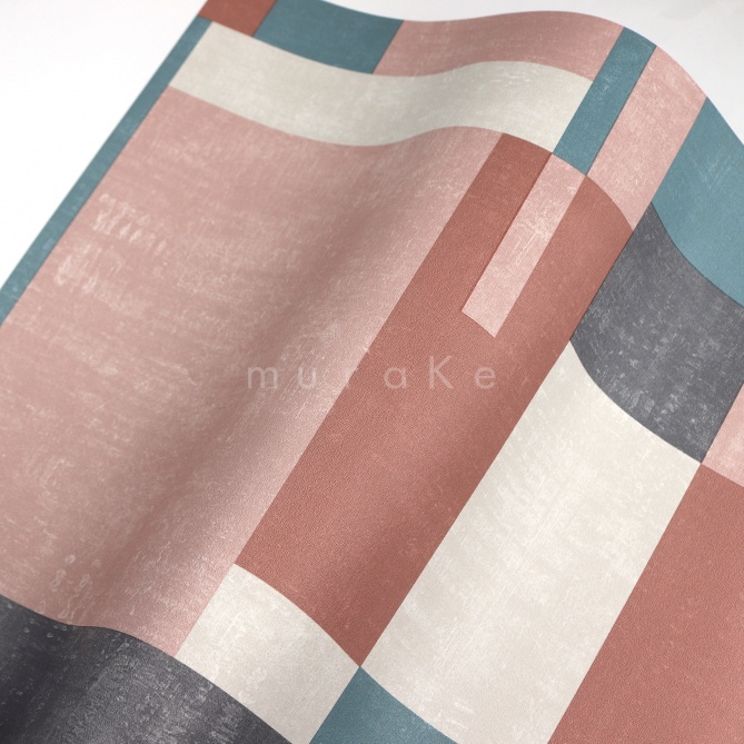 Papel Pintado Rectángulos superpuestos - CRETE 02 | MURAKE - 878962