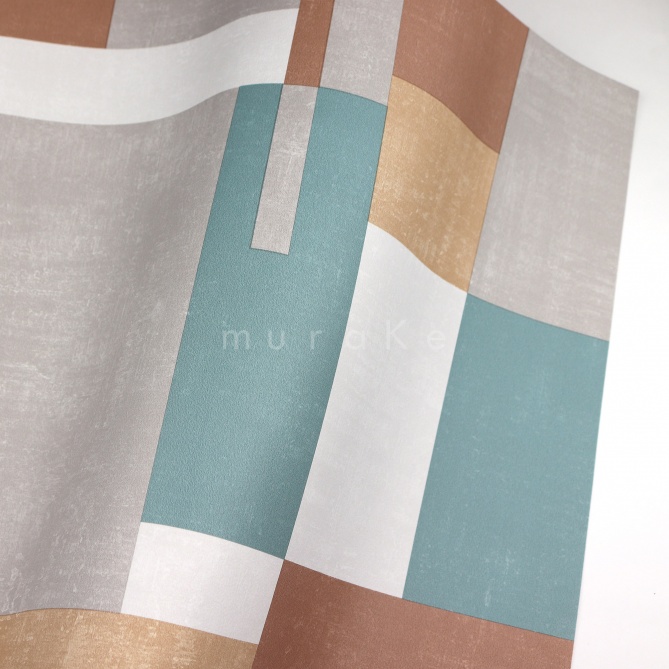 Papel Pintado Rectángulos superpuestos - CRETE 01 | MURAKE - 878961