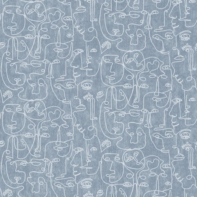 Papel Pintado Caras dibujadas - FARNAM 01 | MURAKE - 878966