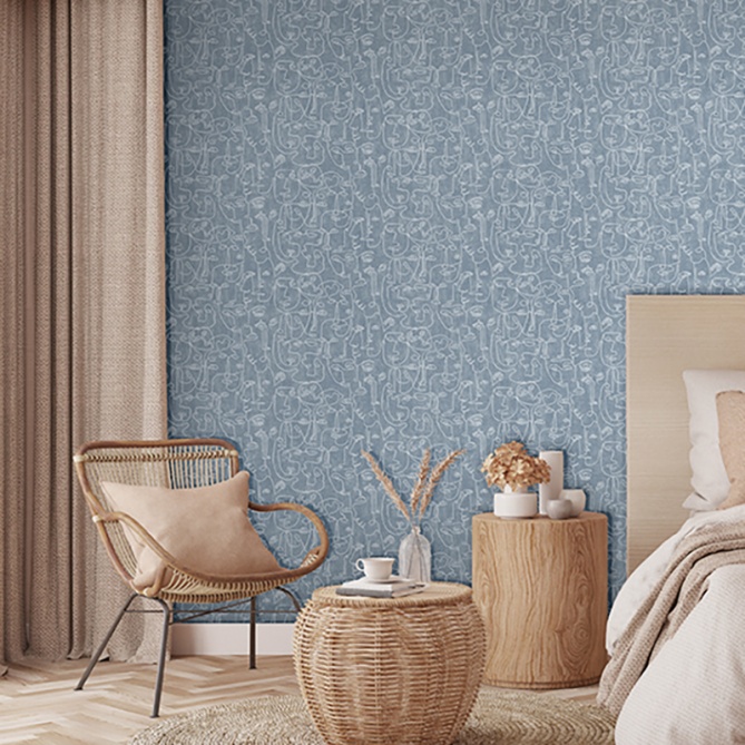 Papel Pintado Caras dibujadas - FARNAM 01 | MURAKE - 878966